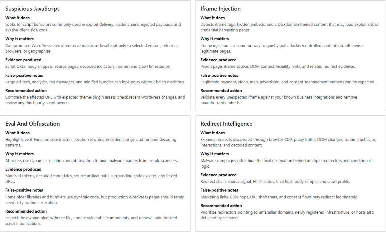 JavaScript and redirect intelligence