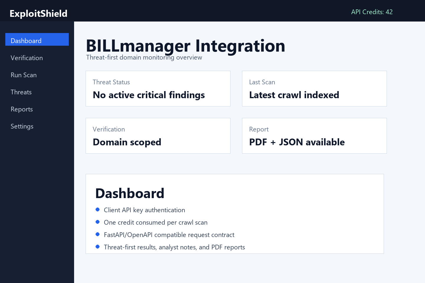 BILLmanager Integration screenshot